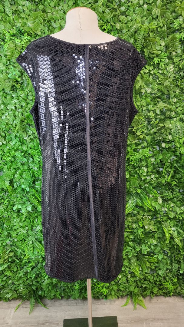 Paula Ryan Black Sequin Tunic Dress (16)