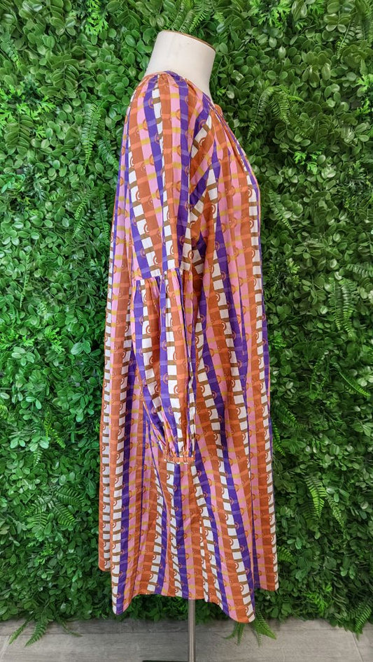 Fragonard Print Kaftan Dress (14)