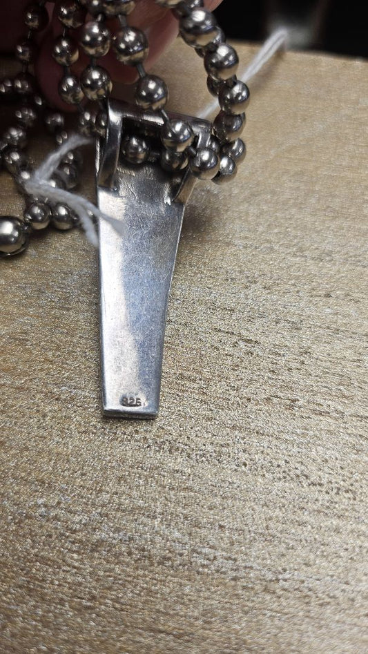 Unknown 925 Pendant W Plug Chain