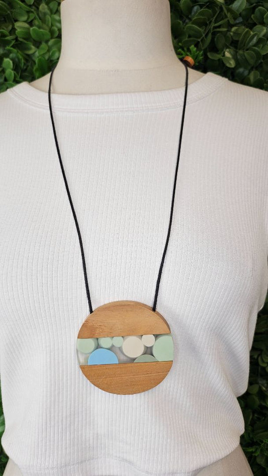 Wooden Pendant Necklace
