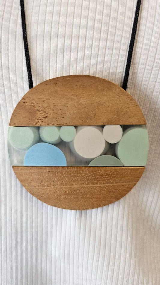 Wooden Pendant Necklace