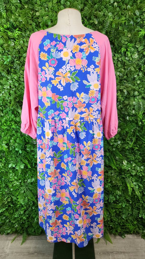 Made NZ Multi Floral Dress (14-16)