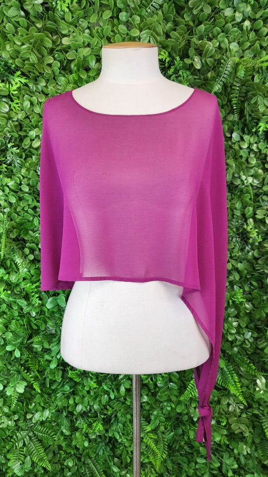 Annah Stretton Fuchsia Sheer Bolero (OSFM)