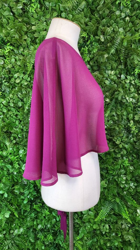 Annah Stretton Fuchsia Sheer Bolero (OSFM)