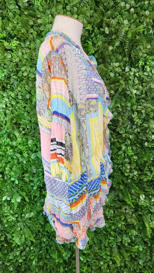 Clarity Multi Patterned Frill Top (20)