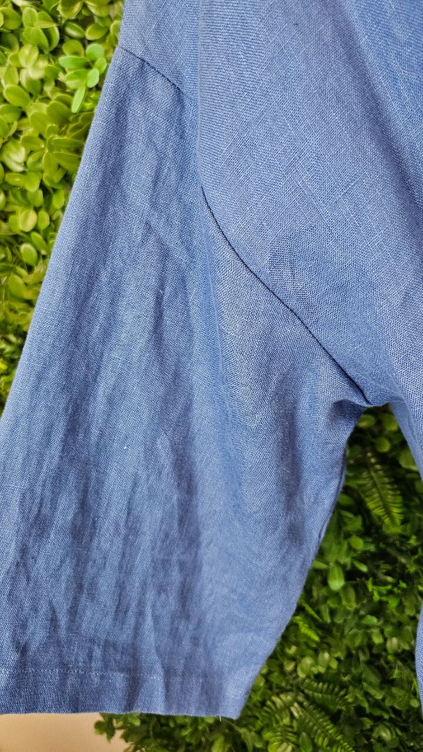 Lordship Linen Periwinkle Blue Linen Dress (16)