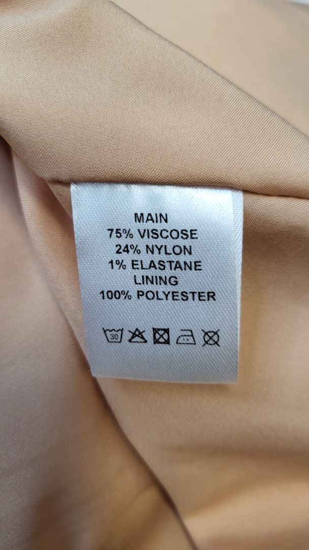 Leila+ Luca Apricot Shirred Dress BNWT (8)