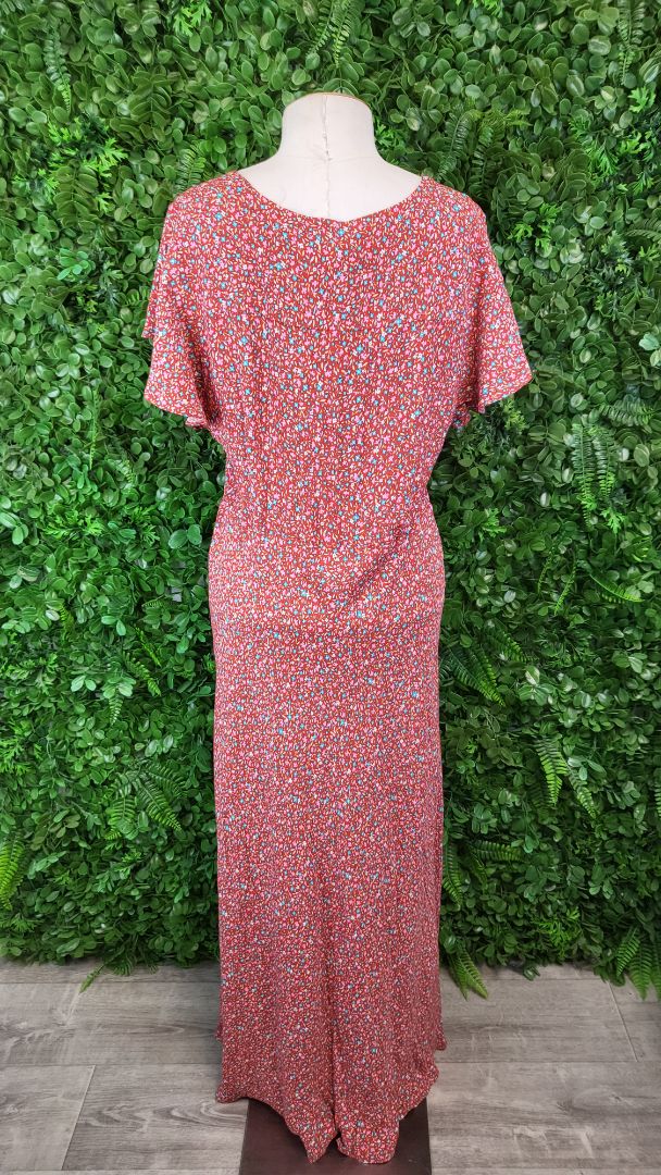 Max Floral Penny Frill Sleeve Dress BNWT (16)