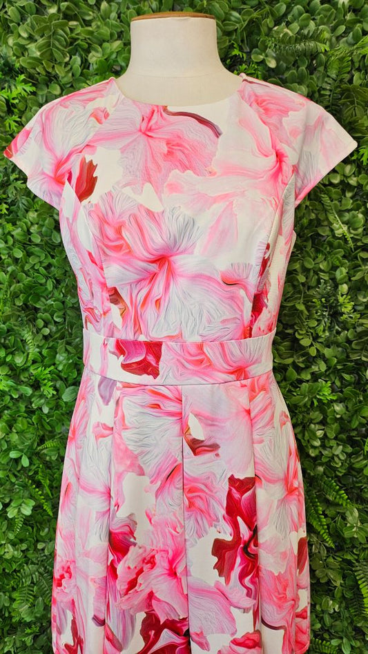 Honey & Beau Floral Fit and Flare Dress (10)