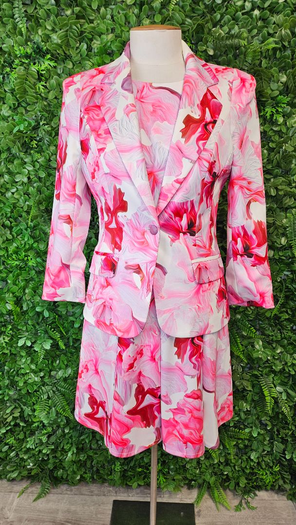 Honey & Beau Floral Fit and Flare Dress (10)