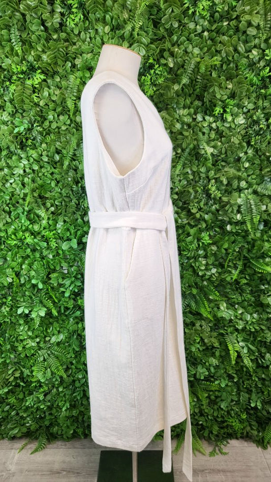 Lordship Linen Cream Shift Dress BNWT (16)