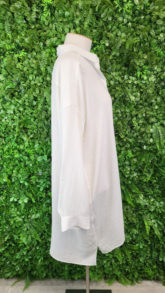 COS Ivory Oversized Blouse (14-16)