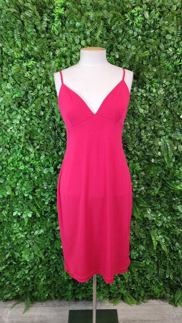 Moss & Spy Crimson Lace Dress (12)