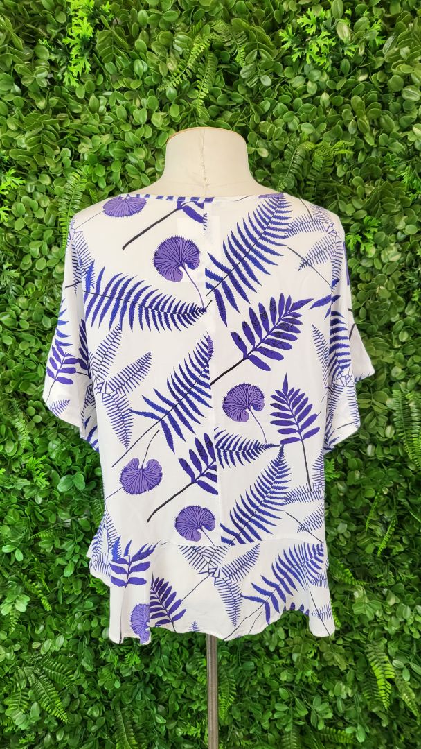 Pol Floral Peplum Top (12-14)