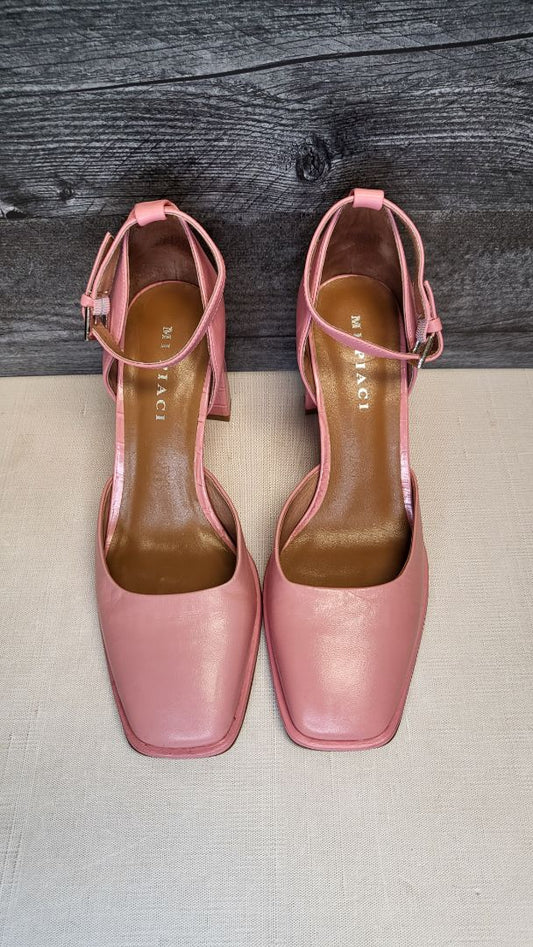 Mi Piaci Pink Leather Heels (39)