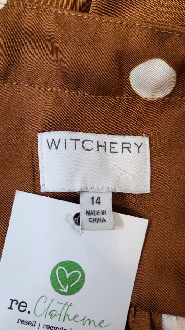 Witchery Brown Polka Top (14)