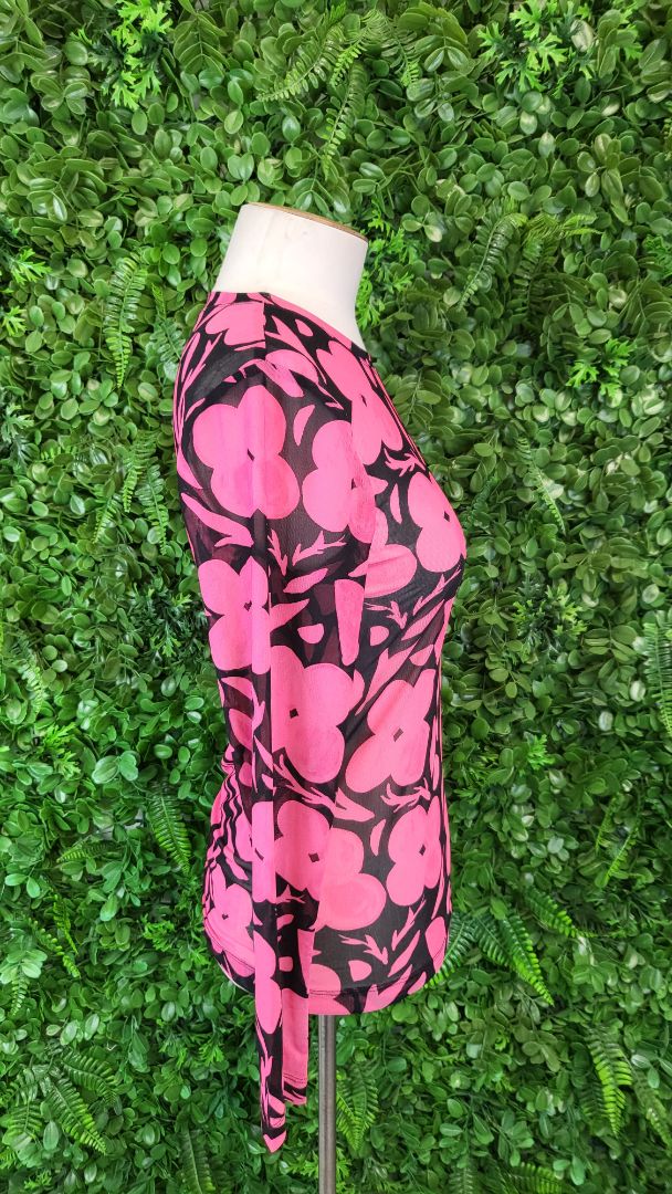 Gorman Pink/Black Floral Top (8)
