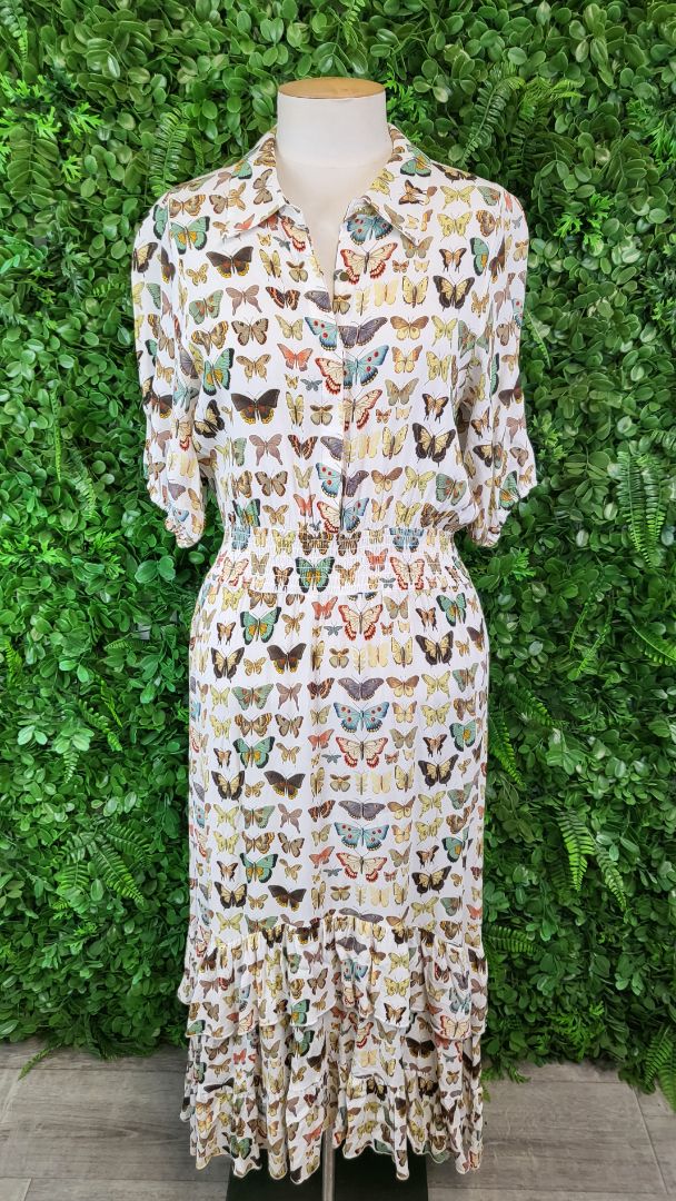 Fate + Becker Print Butterfly Dress BNWT (12)