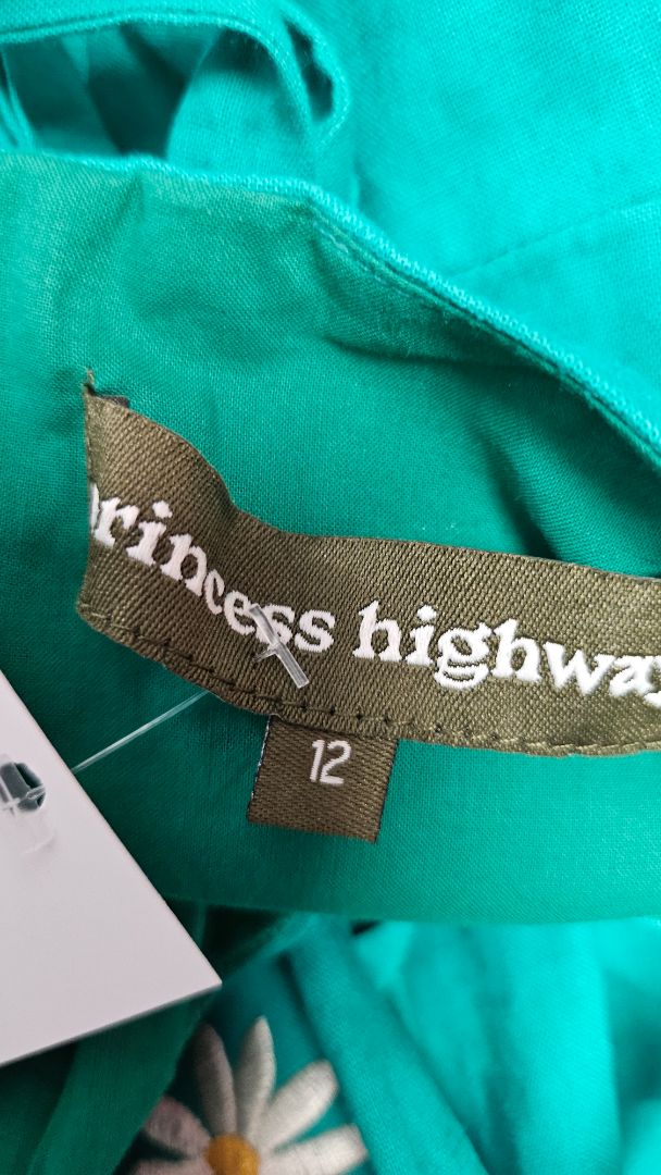 Princess Highway Emerald Green Daisy Dress (12)