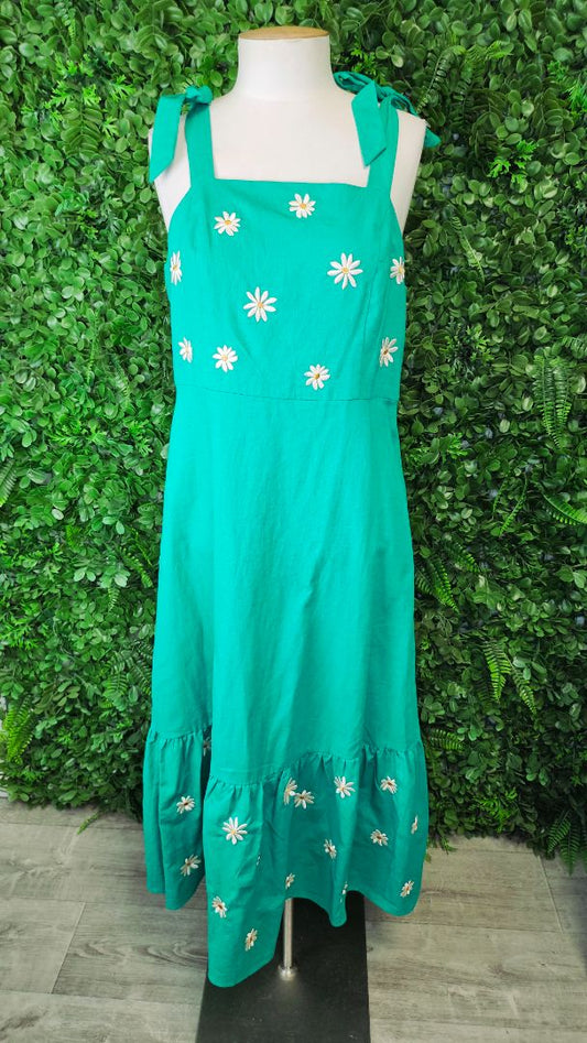 Princess Highway Emerald Green Daisy Dress (12)