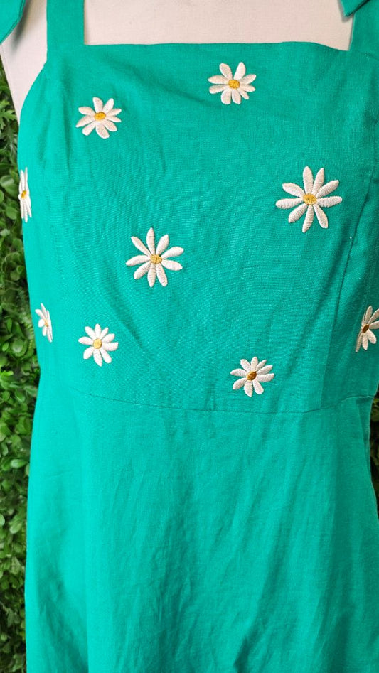 Princess Highway Emerald Green Daisy Dress (12)