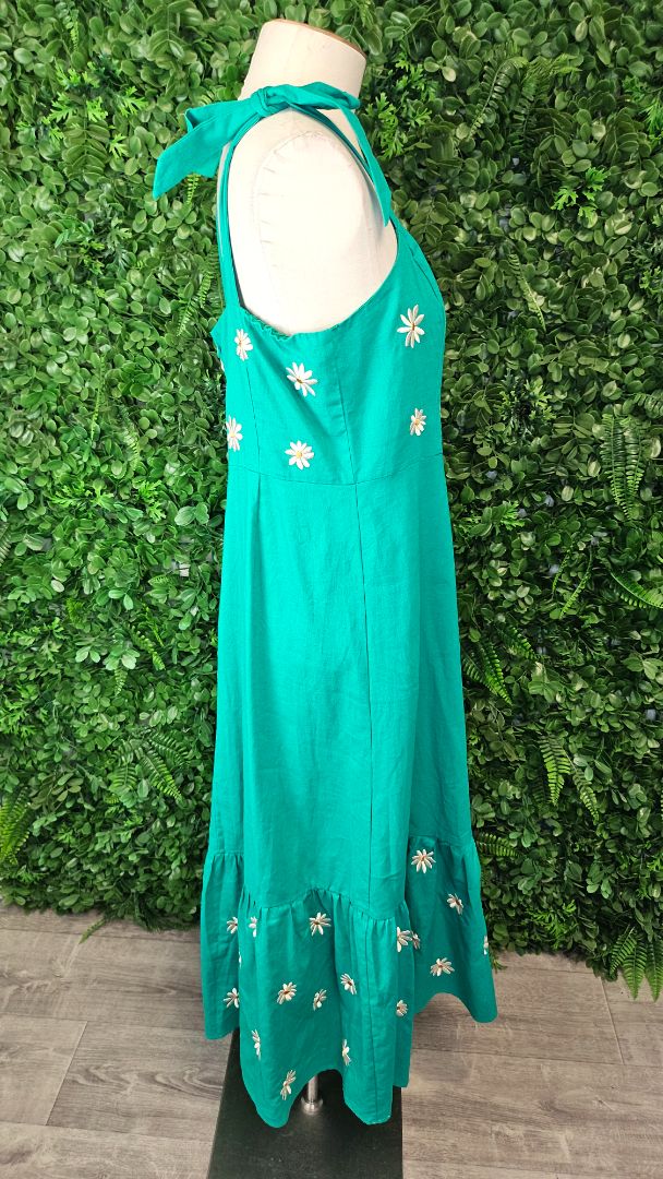 Princess Highway Emerald Green Daisy Dress (12)