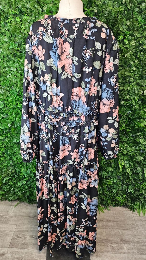 Coco&Belle Floral Ruffle Tier Dress (20-22)
