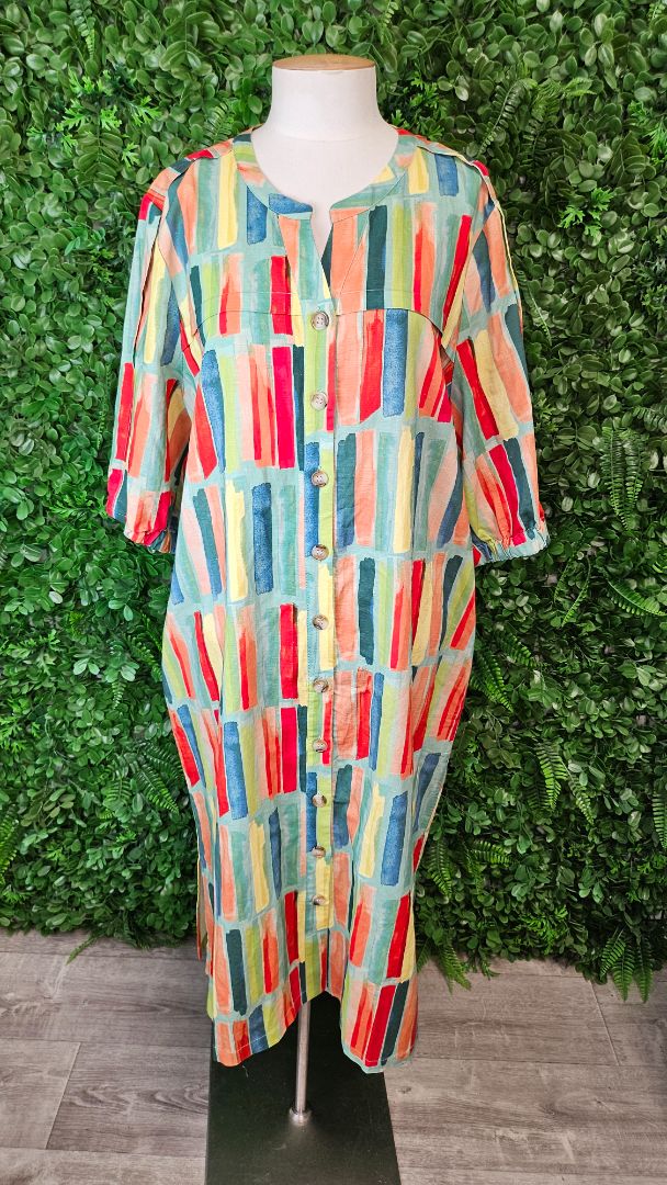 Newport Multi Button Thru Dress BNWT (18)