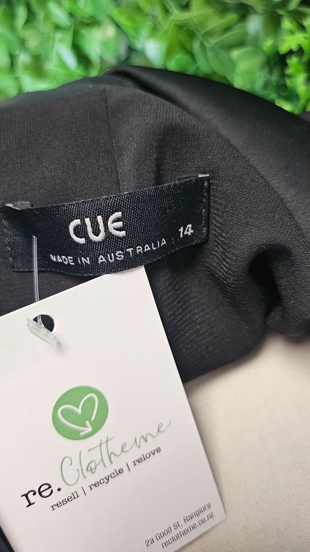 Cue Black Crop Bomber Jacket (12-14)