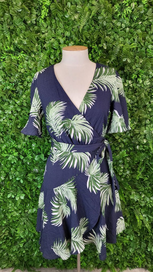 Among The Brave Print Wrap Dress (6)