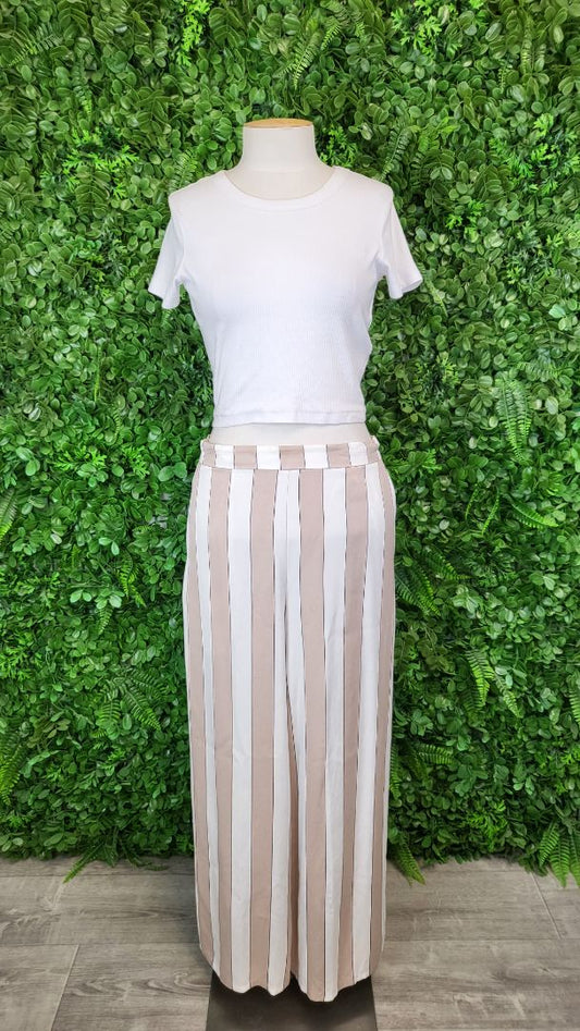Tuesday Taupe/Cream Stripe Pant (10)