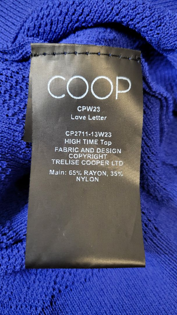 Coop Blue Love Letter Top (12)