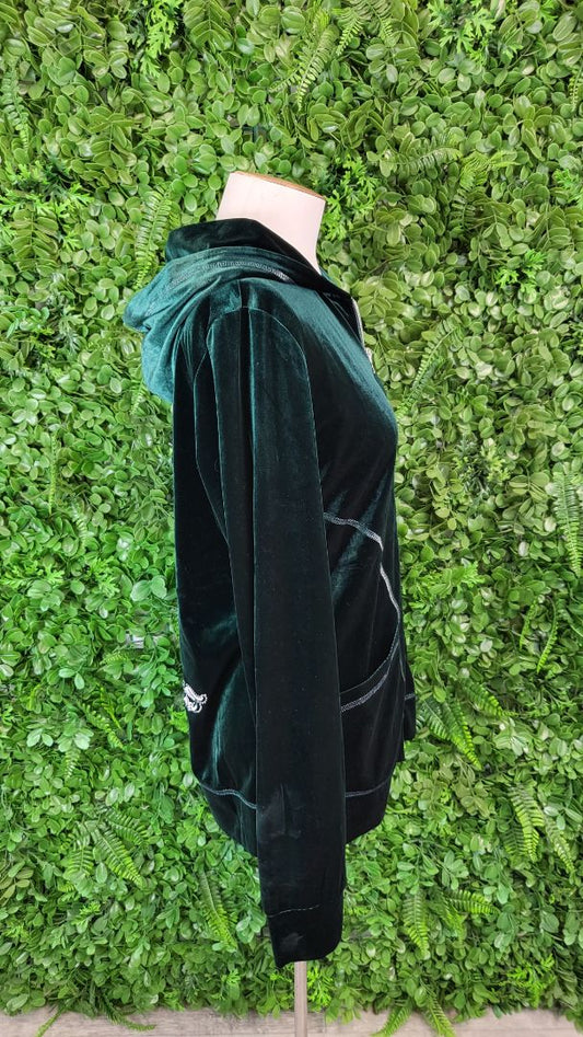 Trelise Cooper Emerald Velvet Logo Hoodie (14)
