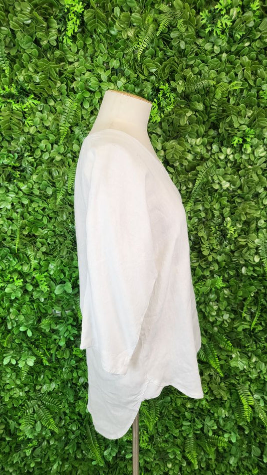Lordship Linen White Linen Top (8)
