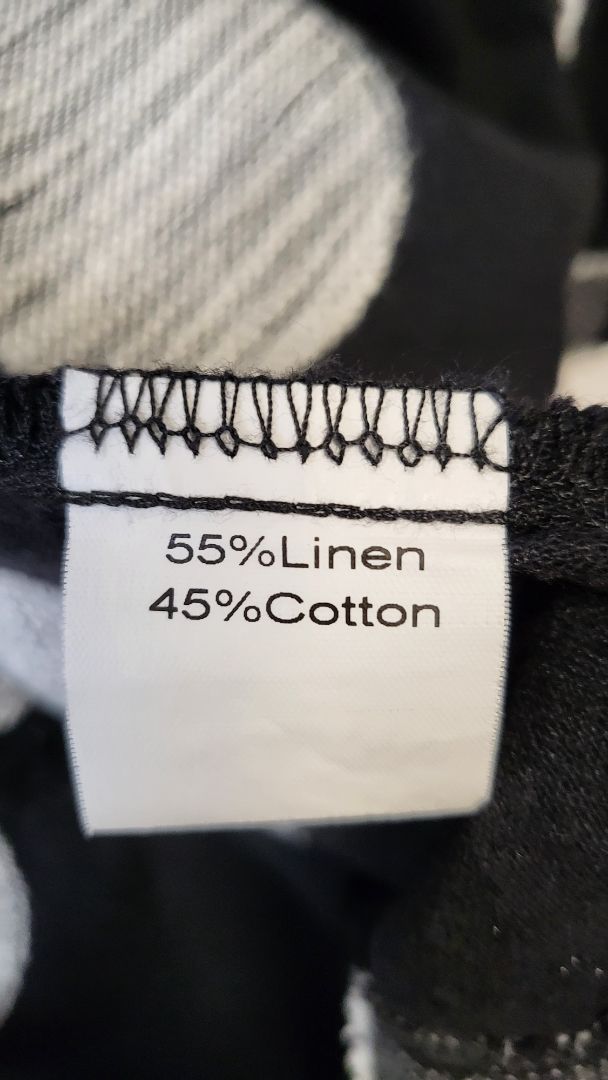 Lemon Tree Print Linen Blend Dress (12)