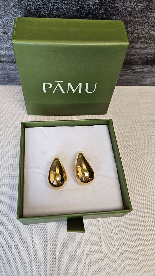 Pāmu Earrings Gold Roimata Earrings