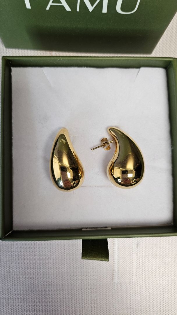 Pāmu Earrings Gold Roimata Earrings