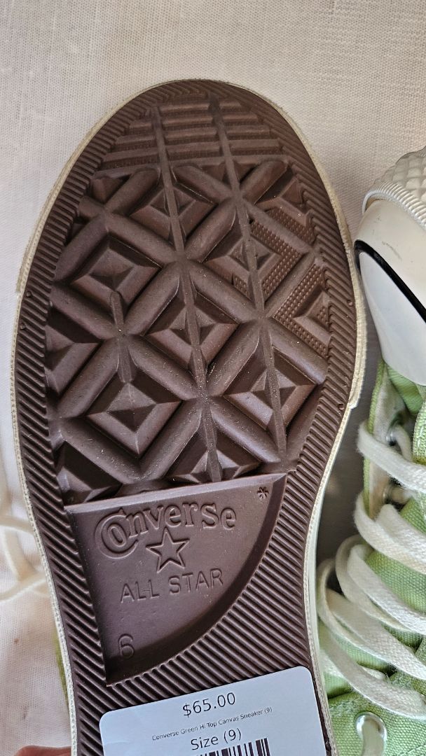 Converse Green Hi Top Canvas Sneaker (9)