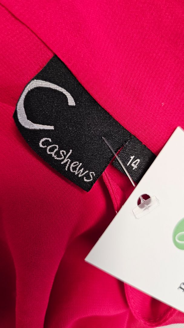 Cashews Pink Georgette Dress (14)