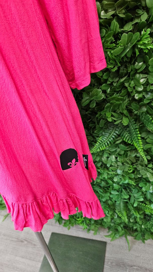 Jellicoe Pink Frill Hem Top (10)