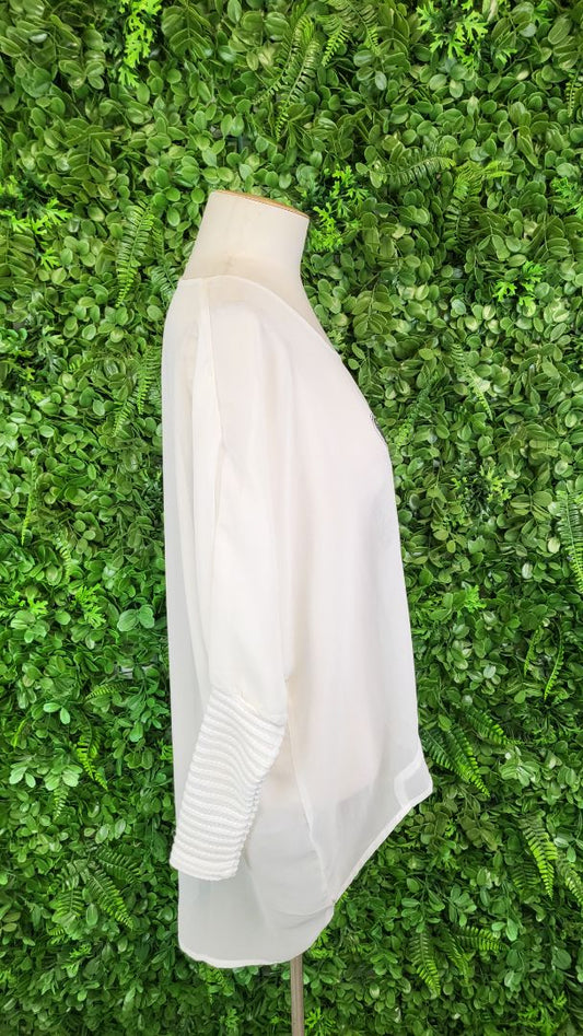 Mi Moso White Leopard Top (8-12)