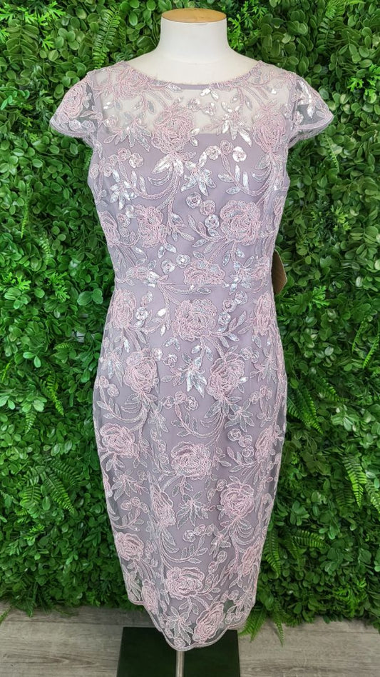 Anthea Crawford Soft Rose Sequin Shift Dress BNWT (10)