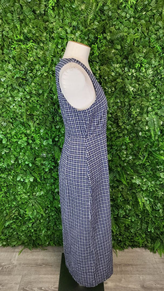 Max Check Maxi Pinafore Dress (10)