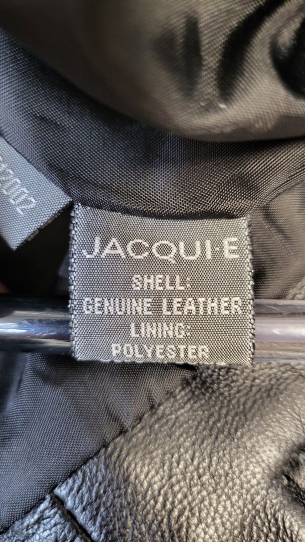 Jacqui.E Black Leather Jacket (6-8)