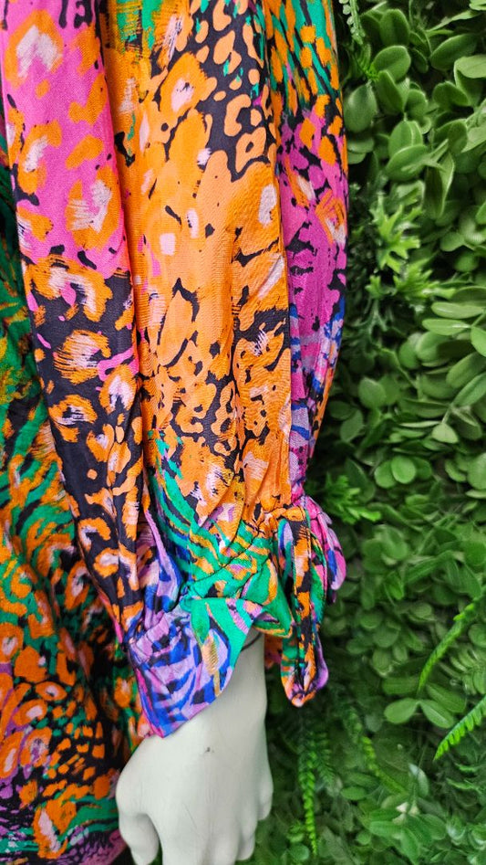 Ts Print V Placket Top (22-24)