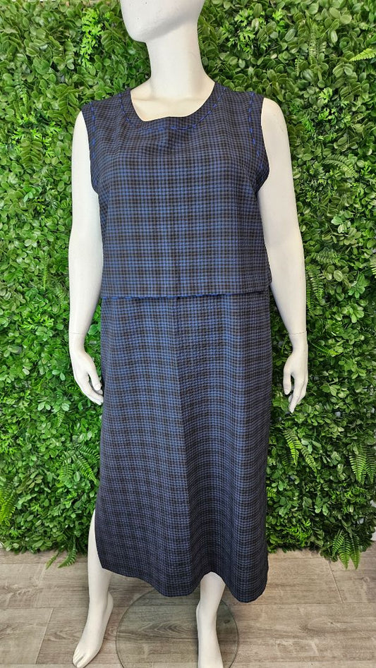 Code Blue/Black Check Dress (20)