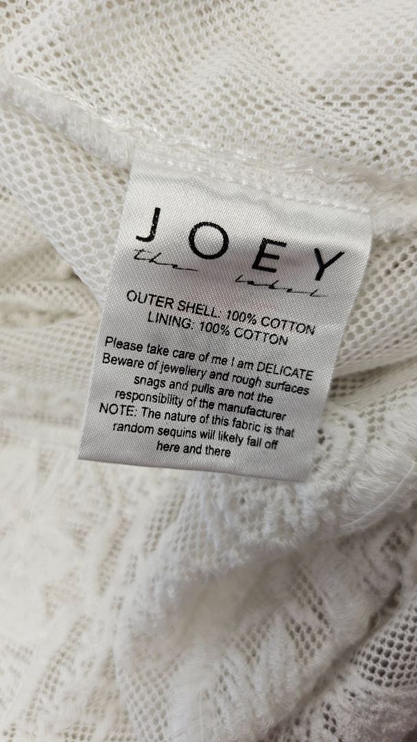 Joey White Beaded Dress BNWT (12)