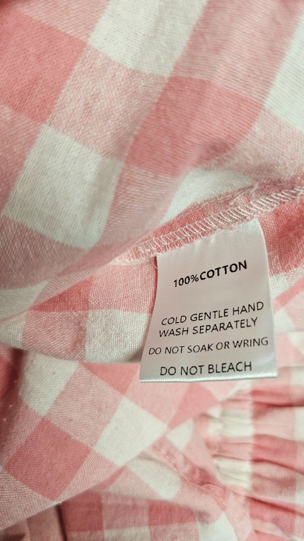 Feather+Noise Pink Gingham Tier Sun Dress (12)