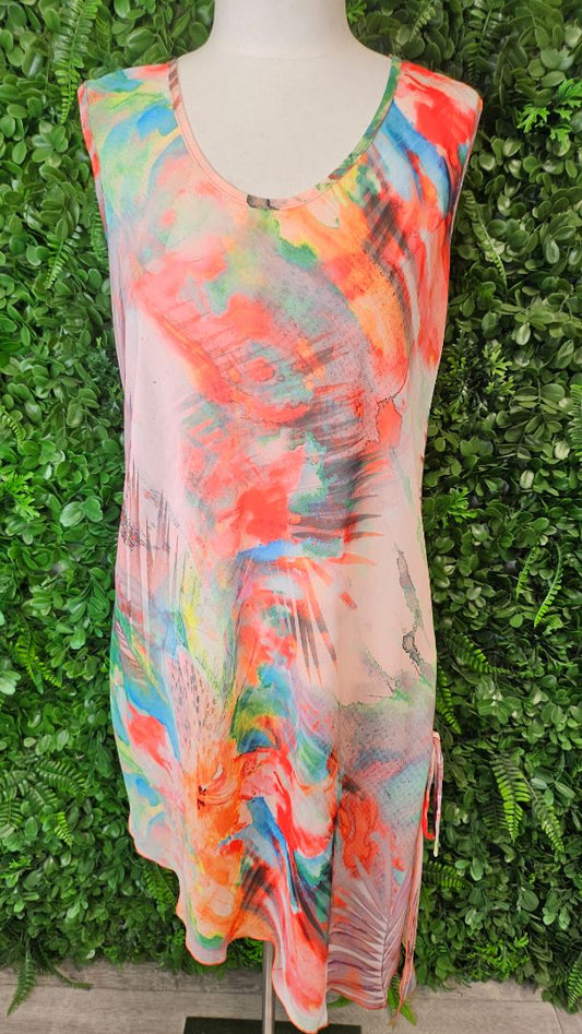 Magazine Pattern Sleeveless Tunic (10)