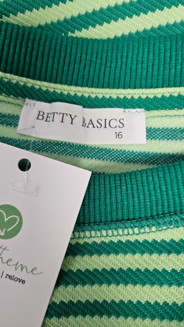 Betty Basics Striped Crew Neck Top (16)